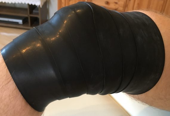 Kniegelenks-Applikation, Medical Flossing, Praxis Nicola Theiss, Stadthagen, Meerbeck