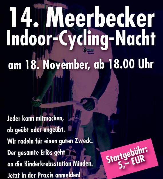 Indoor Cycling Nacht, Spendenmarathon, Praxis Nicola Theiss